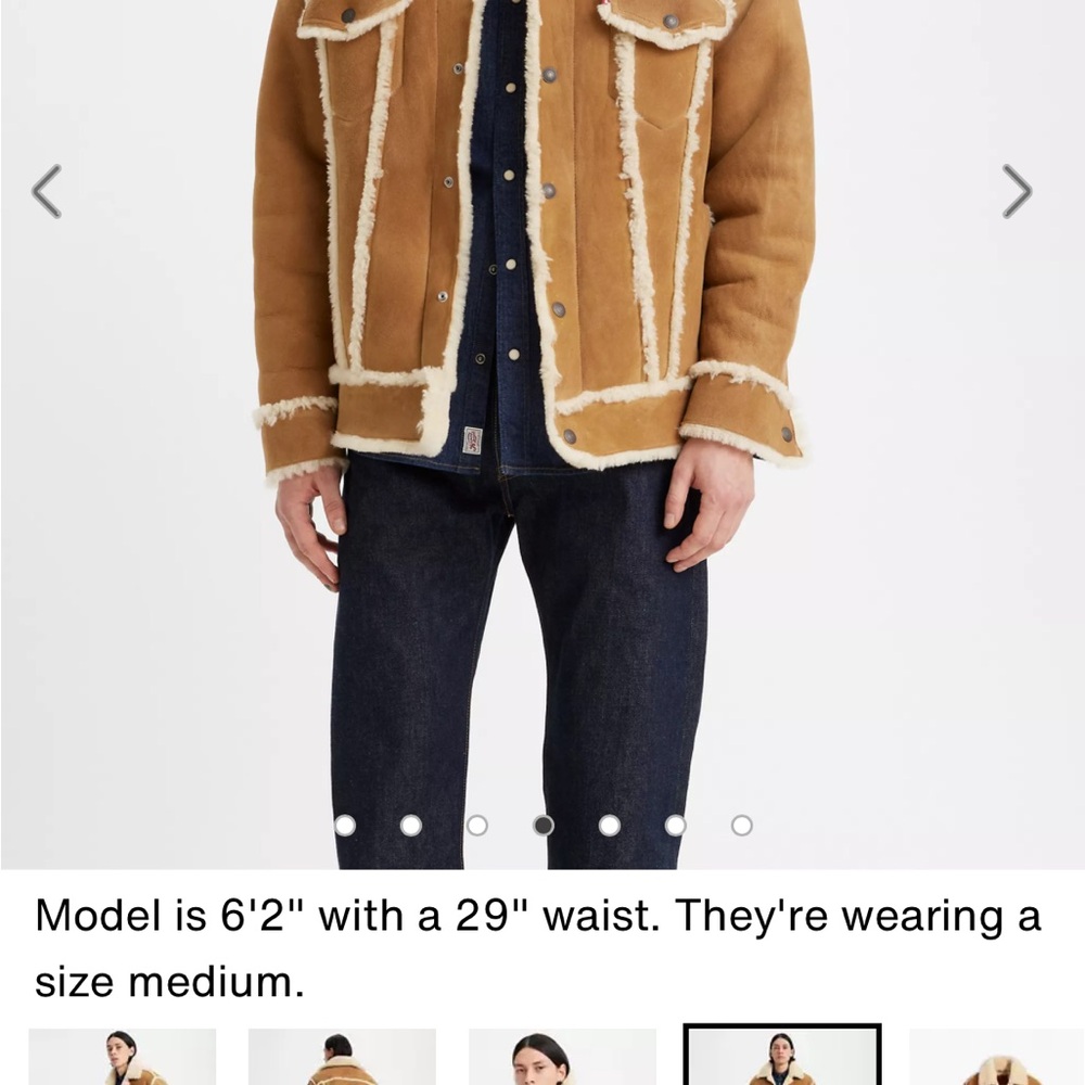 Levi's Brown Shearling Jacket NWT - image 7